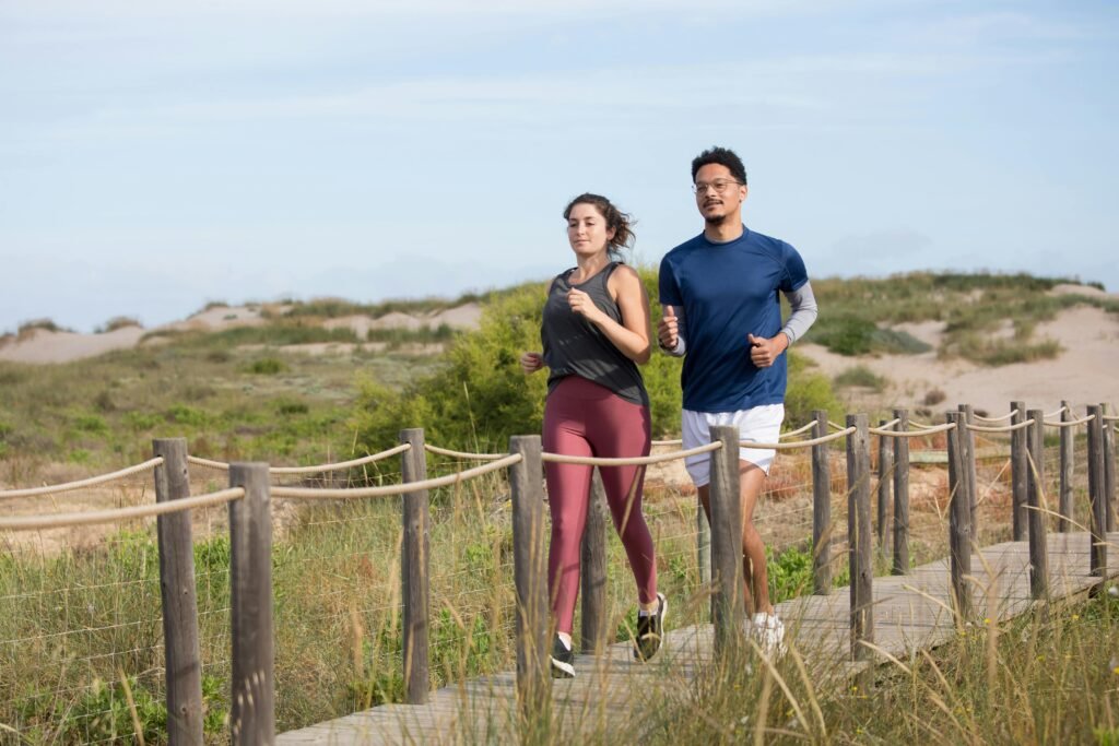 couple running